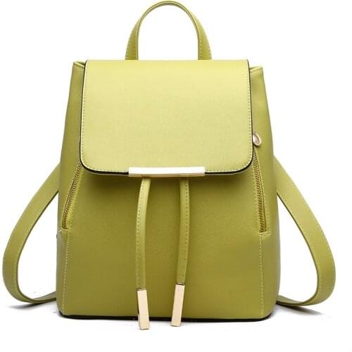 MONNET CAUTHY New Arrival Backpacks Leisure Fashion Practical PU Bags Solid Color Green Lavender Beige Deep Blue Black Backpack
