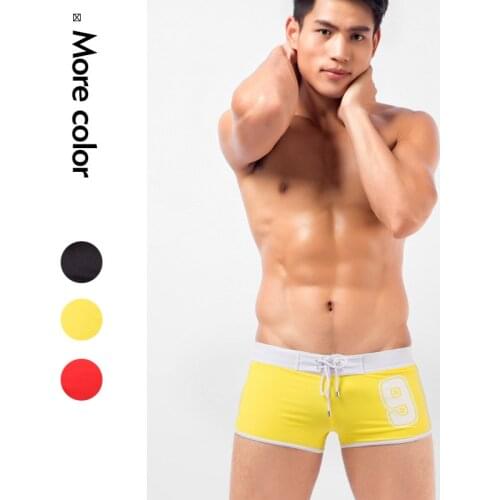 Mesh Men Swimsuits Sexy Zwembroek Jongens Boys Swimming Boxers Badpak Swimwear Man Beach Boxers Man Board Shorts Swimming