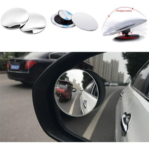 Universal Auto 360 Wide Angle Car Small Round Mirror for Hyundai IX35 IX45 Sonata Verna Solaris Elantra Tucson Mistra IX25 I30