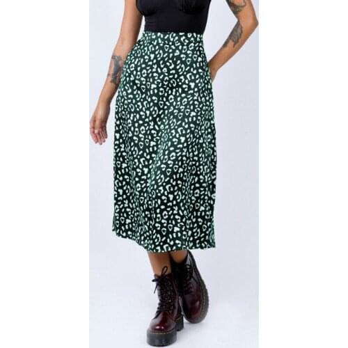 Musuos Ladies Casual Fashion Midi Skirts Beach Holiday Bottoms Women High Waist Floral Printing Split Wraps Skirt For Summer