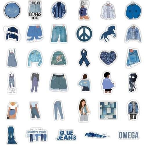 10/50PCS Cowboy clothes Waterproof Stickers DIY Laptop Luggage Mobile Phone Skateboard Water Cup Decoration Stickers