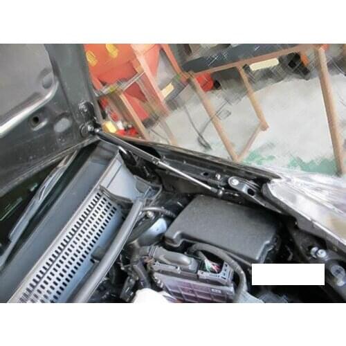 2pcs For 2012-2014 Prius V ZVW40/41 Front Hood Bonnet Modify Gas Struts Lift Support Shock Damper Carbon Fiber Car Styling