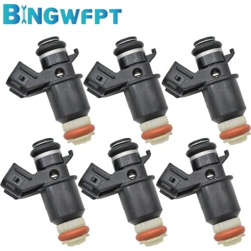 6PCS 100% Genuine Fuel Injector 16450PLC003 16450-PLC-003 16450PLD003 for Honda Civic 1.7