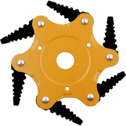 6 Steel Razor Blade Head Garden Weed Brush Lawn Mower Head Lawn Mower Grass Mower Blade Trimmer Accessories Garden Tools