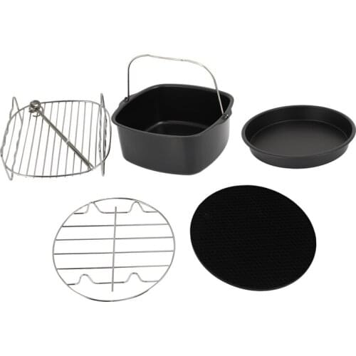 Air Fryer Accessories, Air Fryer Accessories and Air Fryer Accessories Fit for all 3.7QT-5.3QT-5.8QT,Set of 5-7 inch