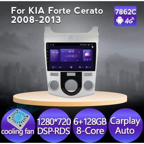 Android 6G RAM IPS Car Multimedia Player for KIA Forte Cerato 2 2008 2009 2010 2011 -2013 Car Radio no dvd Head Unit