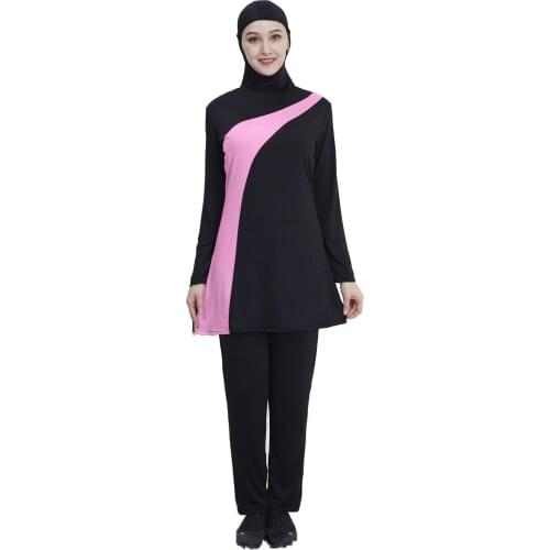 Arab Muslim Swimsuit Islamic Clothing Traditional Bathing Suit Full Cover Beach Swimwear Hijab Swimsuits Burkinis Plus Size 5xl