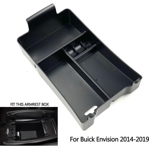 Automobile Armrest Storage Box For Buick Envision 2014-2019 Center Console Container Storage Organizer Accessories