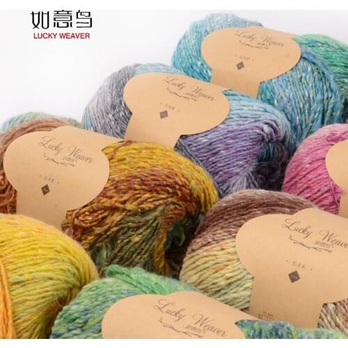 Free shipping 100g/Ball Silk Cotton Color Dyeing Of Wool In Children Coarse Hand Knitting Scarf Shawl Crochet Hats