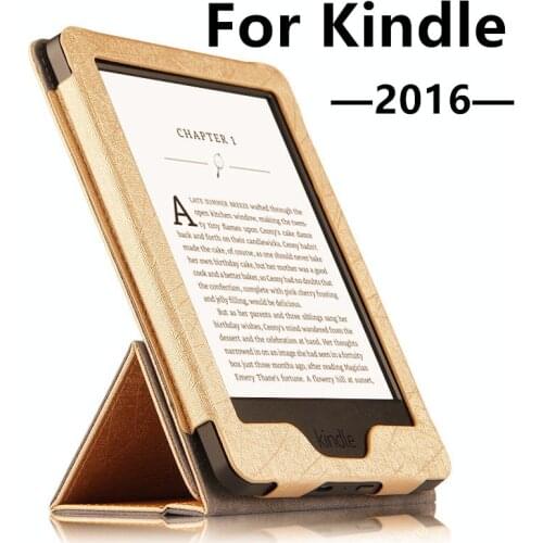 Case For Kindle PU Protective New 2016 eBook Reader Smart Cover Protector leather For Amazon Kindle Sleeve cases 6'' Covers