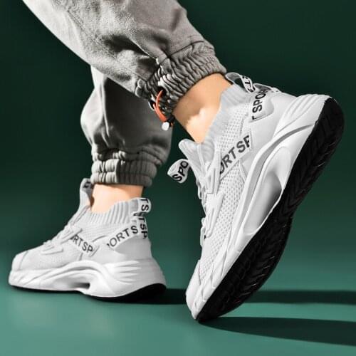 Fashion Mens Sneakers Outdoor Non-Leather Casual Shoes Summer Breathable Air Mesh Men Shoes Light Large Size