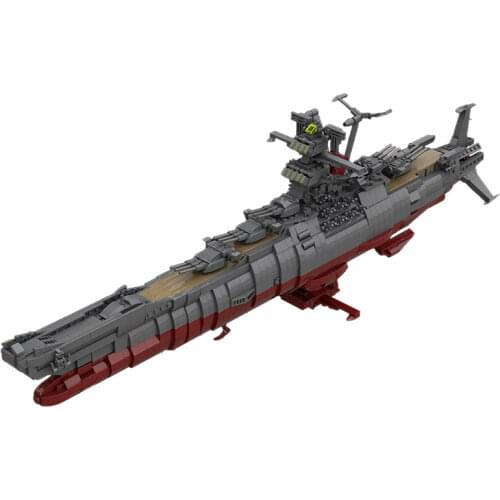 MOC High-Tech Battleship Yamato Building Blocks For Star of Space Wars Ship WW2 Boat Bricks Toys For Children Kid Birthday Gifts