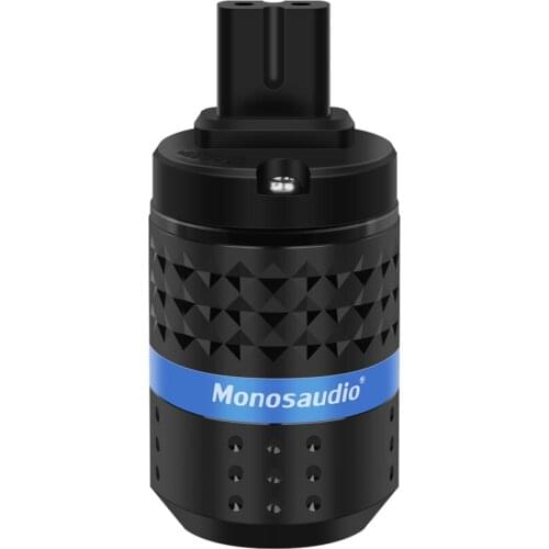 One Pieces F182 C7 Pure Copper Figure 8 IEC320 C7 IEC Connector Plug 2Poles Gold Plated AC Power Cord Audio Cable Connectors