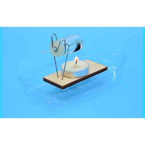 Steamboat Model DIY Assemble Kit School Physics Science Educational Toy