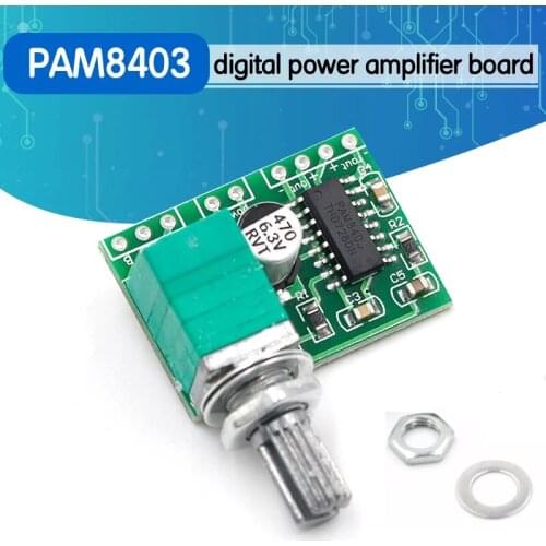 PAM8403 5V Power Audio Amplifier Board 2 Channel 3W W Volume Control / USB Power Operational Amplifier Chips