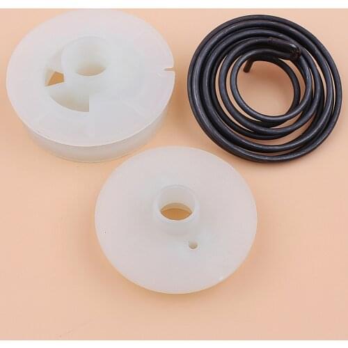 Recoil Starter Pulley Spring Kit For Husqvarna 128C 128L 128LD 128LDX Trimmer Brushcutter Parts 585530301 545008087