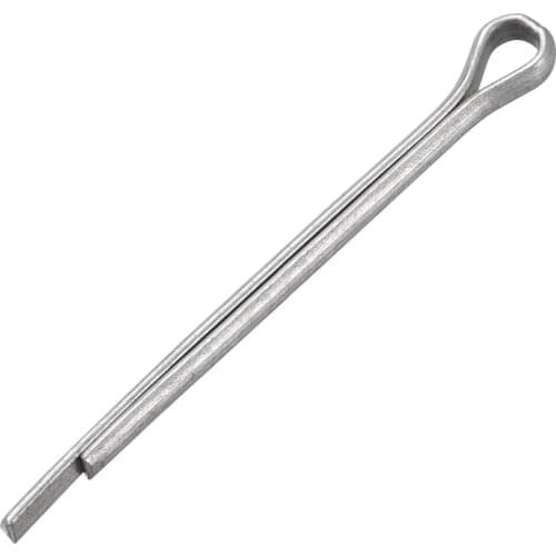Uxcell 50 Pieces Split Cotter Pin 5/32 inch 13/64 inch Diameter x 1 37/64 inch - 3 5/32 inch Carbon Steel 2-Prongs Silver