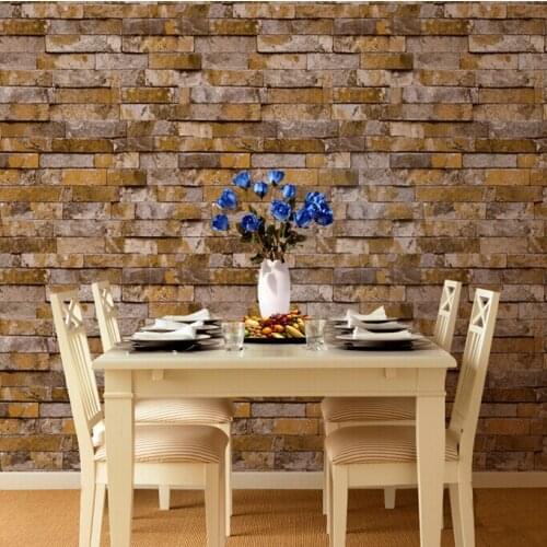 Wellyu wall paper roll Chinese style wallpaper popular wood brick stone wall paper home decoration 3D papel de parede roll