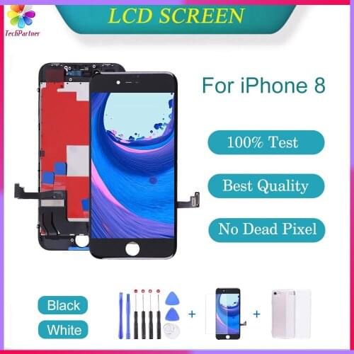 Vivid Screen Replacement For iPhone 8 LCD Display with 3D Touch Screens Pantalla For iPhone 8 Digitizer Assembly Black and White