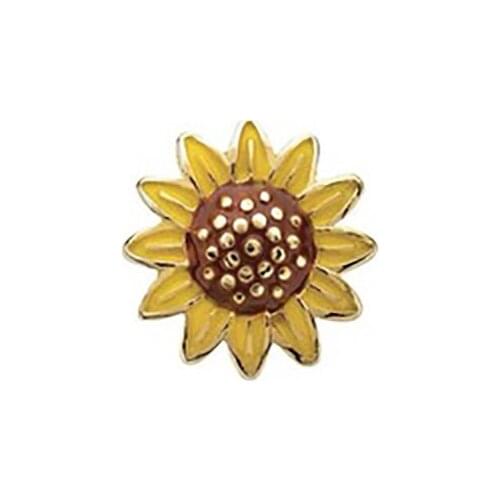 10pcs SunFlowers Custom Floating Charms For glass living locket necklace Watches