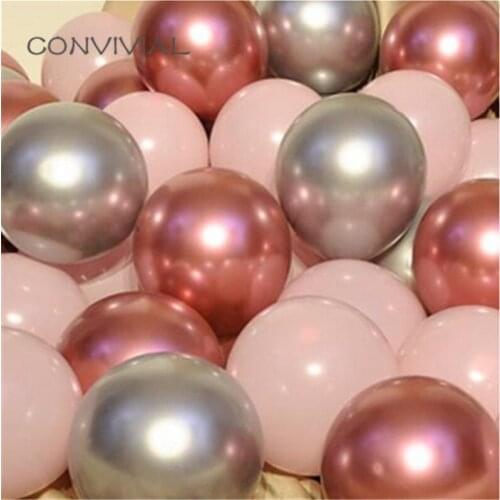18pcs Metallic Balloons Birthday Party Decoration Anniversaire Baby Shower Balloon Air Balls Helium Wedding Birthday Balloons