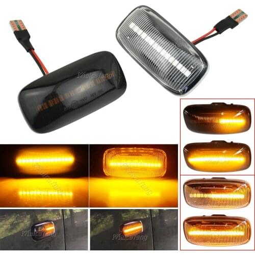 2 x Led Dynamic Side Marker Turn Signal Light Sequential Blinker Light For Nissan Maxima Almera Pulsar N15 Cefiro A32 1995-2000
