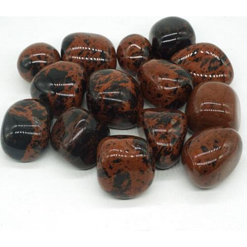 Natural Red Mahogany Obsidian Tumbled Stone Gemstone Rock Mineral Crystal Healing Chakra Meditation Feng Shui Decor Collection