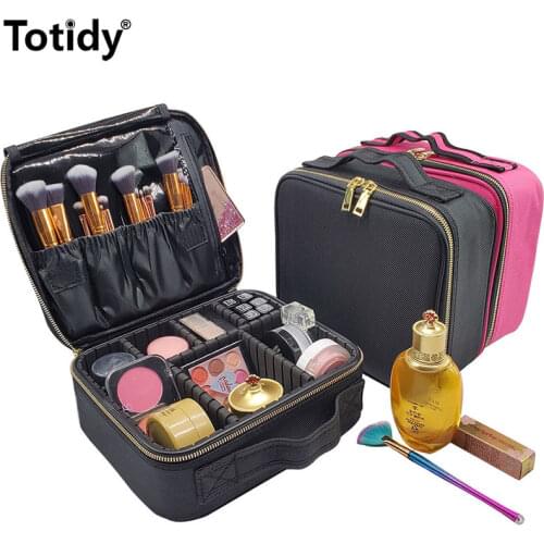 2020 Makeup Case Female Artist Professional Make Up Organizer Bag For Brushes Rigid Vanity Women Mini Cosmetic Bag Beautycase