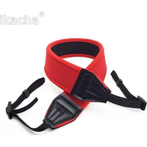 2021 Hot Red Neoprene Camera Shoulder Neck Strap Belt For Canon EOS 600D 5D 7D 60D 300D 400D 550D 1000D 1100D DSLR