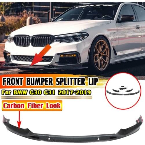 ABS Car Front Bumper Lip Chin Bumper Body Kits Splitter Guard For BMW G30 G31 M Sport 2017 2018 2019 Bumper Lip Deflector Lips