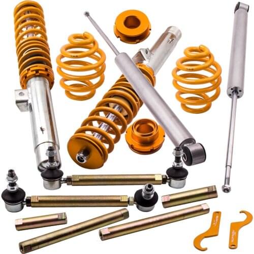 Front Rear ShockS Coilover for BMW E46 3-Series 328i 328Ci 316 318 1.6 1.8 Coupe 98-00 Sway Bar Link Coilovers Coil Spring Strut