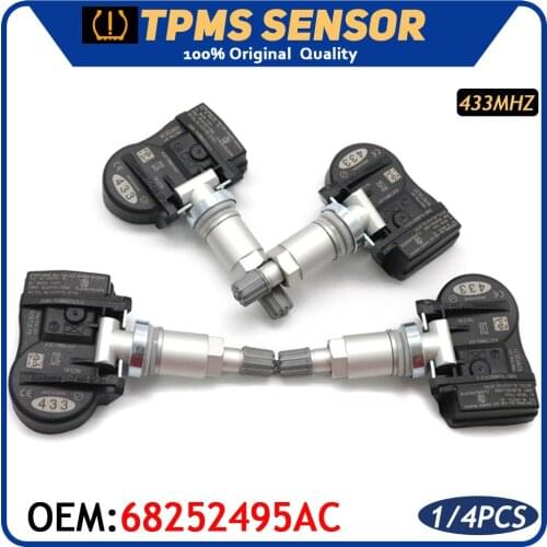 Car TPMS Tire Pressure Sensor Monitor Systems 68252495AC For Dodge Durango Jeep Grand Cherokee 6.4L SRT 2016- 2020 433MHz