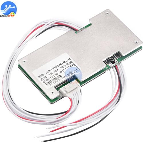 BMS 7S 24V 40A 18650 Lithium Battery Protection Board Balancer Lipo Li-ion BMS PCB Equalizer Board Power Charge Accessory