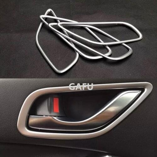 For MAZDA CX5 2013 2015 2016 Accessories Car Door Handle Bowl Covers ABS Chrome Trim Chromium Styling Interior Decoration