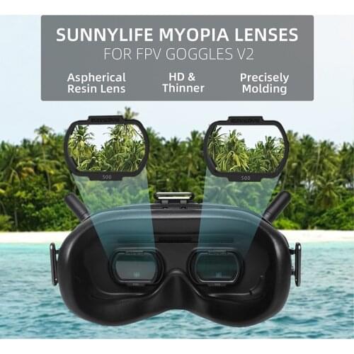 Fpv Goggles Corrective Lenses Flying Glasses V2 Myopia Glasses Aspherical Machine Accessories For 150 200 250 300 350 400 450