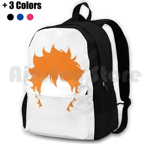 Haikyuu Hinata Outdoor Hiking Backpack Riding Climbing Sports Bag Haikyuu Volleyball Anime Manga Hair Colour Cutout Character