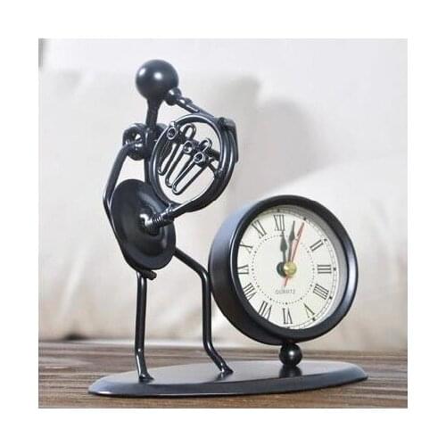Korno Çalan Metal Man Table clock Home Office Decor Ornament desk clock relogio de mesa настольные часы reloj de escritorio