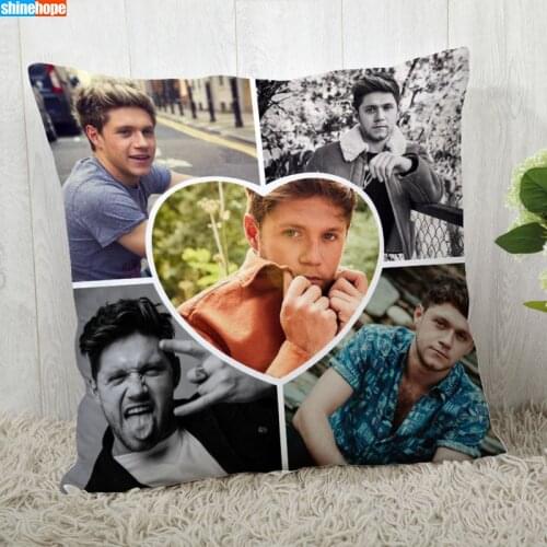 Custom Pillow Cases Niall Horan Square Pillowcase Singer Star Zippered Pillow Cover 40X40cm,45X45cm(One Side)