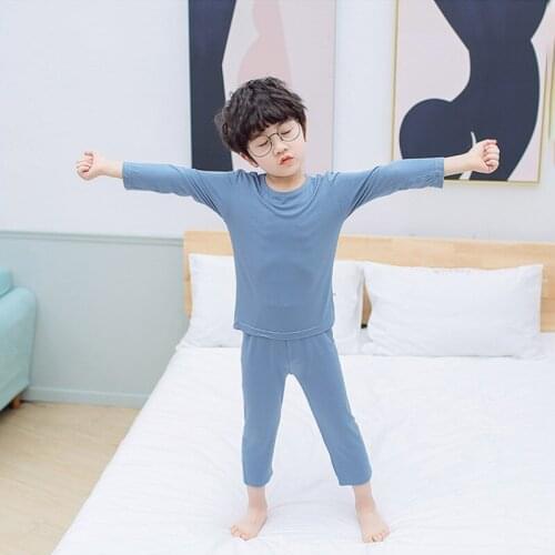 Girl Pyjamas Clothing Set Boys Girls Casual Cotton Pajamas Sets Childrens Cartoon Long Sleeved Pajamas Sets