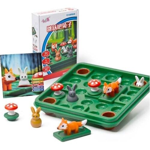 Funny Rabbit and fox early education educational toys logic space thinking Reasoning Family Party Game