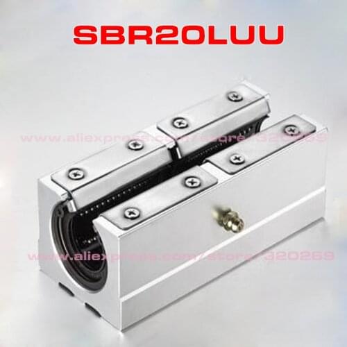 SBR20LUU Aluminum Linear Motion Ball Bearing Slide Block Match Use SBR20 20Mm