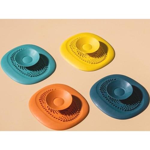 Silicone Sink Drain Strainer Hair Catchers Rubber Shower Bathtub Floor Filter Water Stopper Bathroom Accessories Deodorant Plug