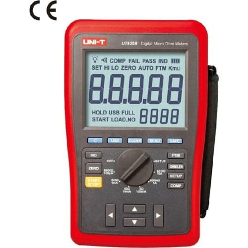 UNI-T UT620B DC low resistance tester, four-wire measurement data storage USB transfer belt backlight