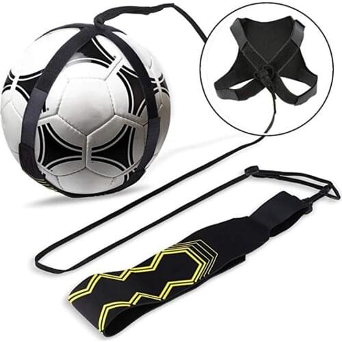 Soccer Ball Practice Belt Football Kick Training Belt Adjustable Trainer Train Equipment Practice Belt Hands Kids Adult Soccer