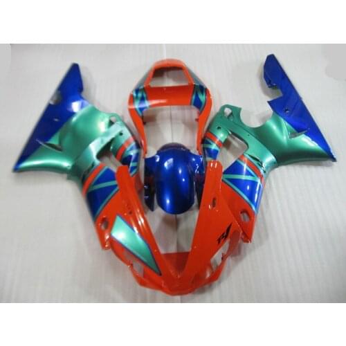 Hi-Quality Motorcycle Fairing kit for YAMAHA YZFR1 00 01 YZF R1 YZF1000 2000 2001 ABS Red green blue Fairings set+Gifts YB06