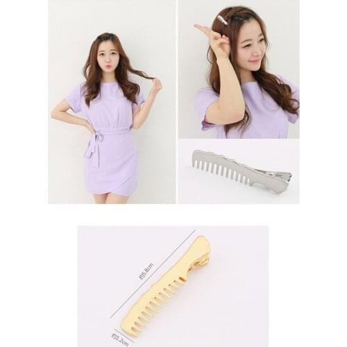 1PC Slip Comb Hairpin Korean Jewelry Metal Duckbill Clip Small Clip Hairpin Hair Clip Hair Accessories