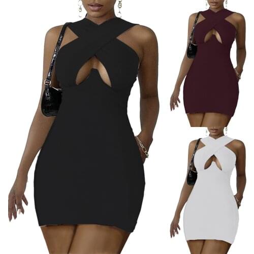 Womens Sleeveless Sexy Push Up Underwire slim dresses 2021 New Ladies Summer Plus Size Casual Vintage street wear mujer Dress