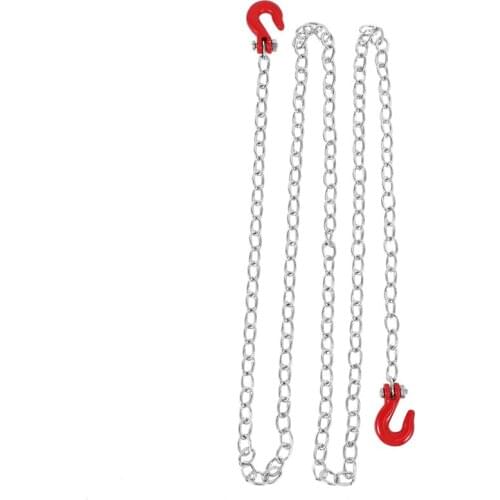 1:10 RC Crawler Accessories Tow Chain with Trailer Hook for Axial SCX10 90046 TAMIYA CC01 RC4WD D90 D110 TF2 RC Climbing Car