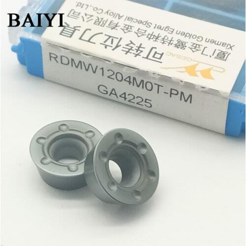 10pcs RDMW1204M0T-PM GA4225 R6 for EMRW-6R series face mill the external tools blade carbide milling inserts