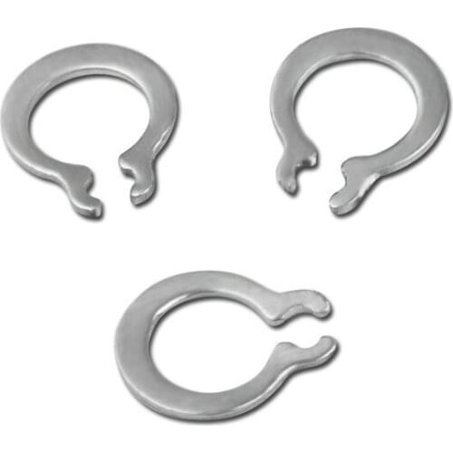 100Pcs DIN471 GB894 M3 M 4 M5 M6 Gourd Type Washer 304 Stainless Steel C-type Elastic Ring External Circlip Snap Retaining